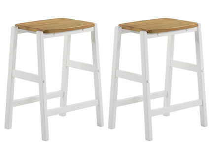 Cowichan - Backless Counter Stool (Set of 2) - White