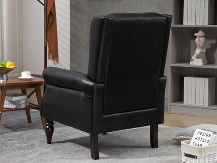 Modern Accent Armchair With Sturdy Wood Legs