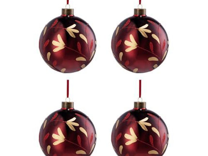 Christmas Ball Glass Decorative Hanging Ball Christmas Tree Ornaments, For Holiday Party Decorations
