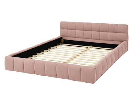 Modern Platform Bed Frame With Thick Fabric