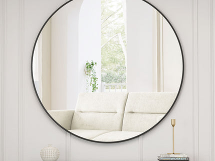 Wall Circular Mirror Metal Framed Mirror Round Vanity Mirror Dressing Mirror, For Bathroom, Living Room, Bedroom Wall Decor