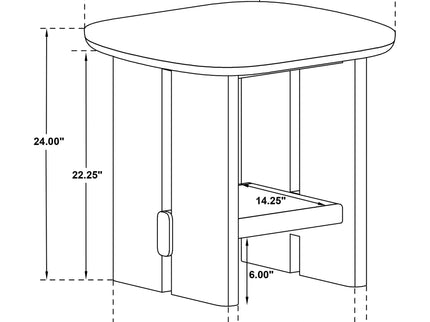 Kimpton - Table With Shelf
