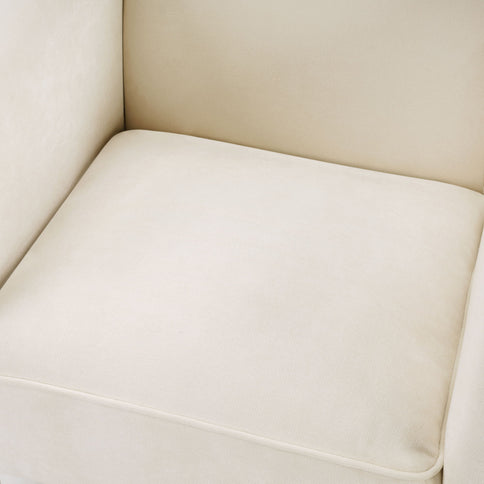 Barrel Accent Chair With Enclosed Arms