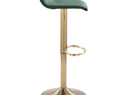 Ale - Contemporary Adjustable Height Barstool With Swivel With Oval Footrest (Set of 2)