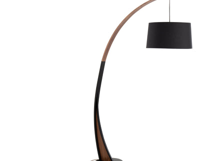 Noah - Mid-Century Modern Floor Lamp - Walnut