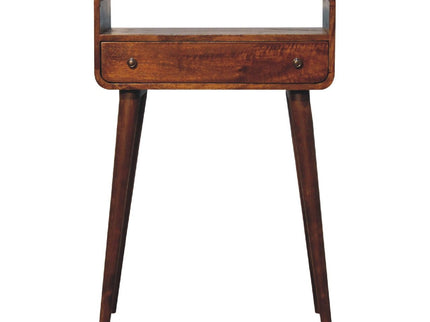 Curved Chestnut Console Table