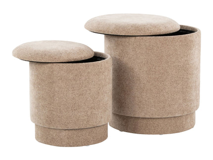 Marla - Upholste Contemporary Ottoman Set