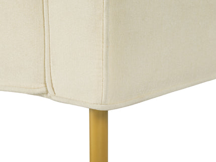 Accent Chair Upholstered Single Sofa With Square Arms, Sewn Pillow Back For Living Room