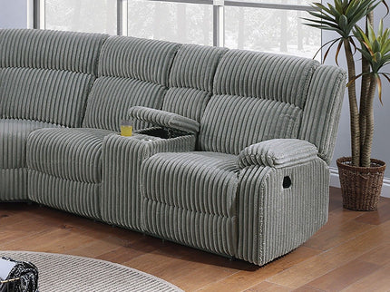 Power Motion Sectional LAF / RAF Loveseat With Console Cup Holders