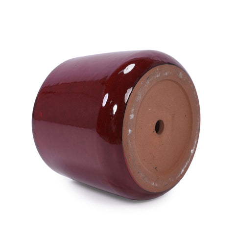 4 Pieces Planter Pot, Indoor Outdoor Flowerpot For Patio, Garden, Or Windowsills - Bean Paste Red