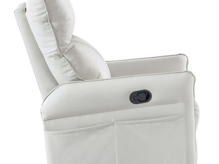 360° Modern Small Rocking Swivel Recliner Chair With Side Pocket