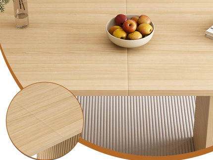 Modern Farmhouse Oval Dining Table With Slim Base