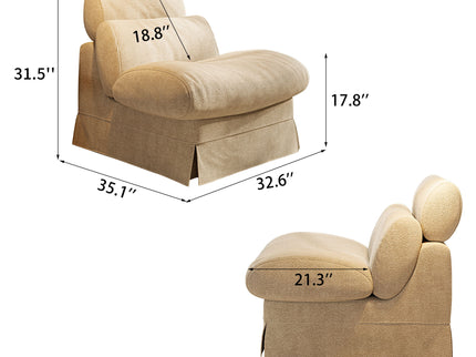 Accent Chair, Soft Medium Firm Upholstery For Living Room