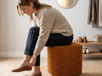 Upholstered 360° Swivel Vanity Stool
