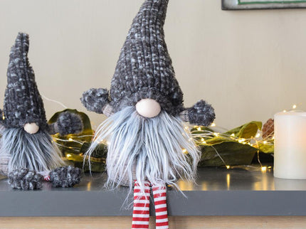 Christmas Gnomes Decorations, Christmas Table Home Ornaments For Holiday Party Gifts (Set of 4) - Gray
