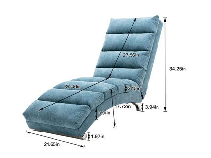 Massage Chaise Lounge Indoor With Remote Control, Ergonomic Electric Massage Lounger