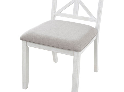 Dining Set With Extendable Round Table And 4 Upholstered Chairs