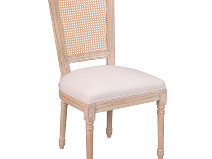 Upholstered Dining Chairs With T - Shaped Back (Set of 2) - Beige