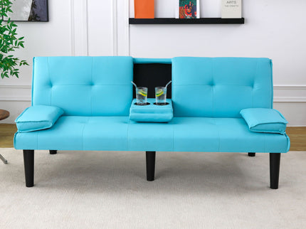 Sofa Bed With Foldable Design And Cup Holder