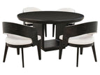 Black / 5 Pc. Table, 4 Chairs