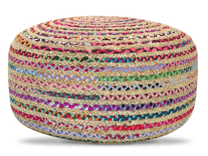 Margo - Large Round Pouf - Multicolor