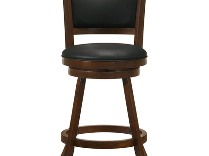 Swivel Stool With Swivel Base (Set of 2) - Black / Brown