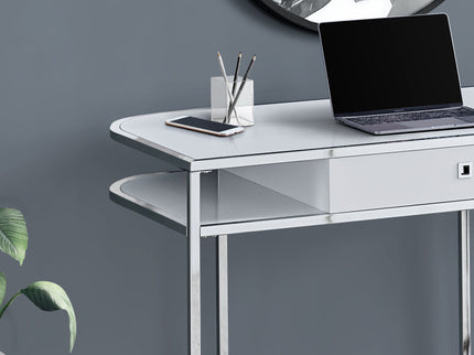 Computer Desk For Home Office, Laptop, Storage Drawers, Contemporary And Modern - White