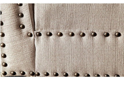 Chaise With Nailhead Trim And Plush Pillow