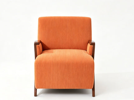 Armrest Accent Chair - Dark Orange
