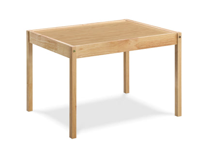 Della - 3 Piece Solid Wood Kids Table & Two Chair Set - Natural