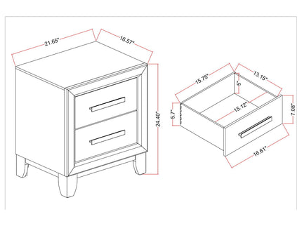 Harry - 5 Piece Bedroom Set With LED