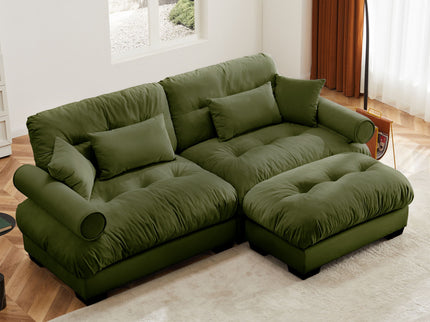 Super Comfort Oversized Modular Sectional Sofa With Movable Ottoman
