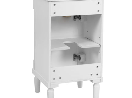 French Style Bathroom Cabinet With Sink, Adjustable Shelf