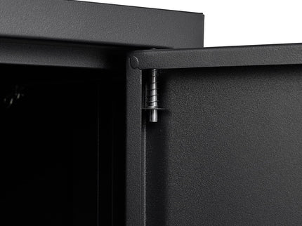 Metal Storage Cabinet With Locking Doors And Adjustable Shelf, Folding Filing Storage Cabinet, Folding Storage Locker Cabinet For Home Office, School, Garage