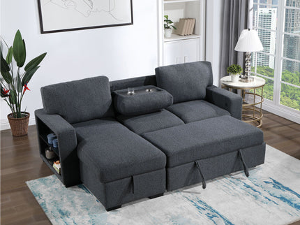 Terrence - Pull Out Sofa Bed - Dark Gray
