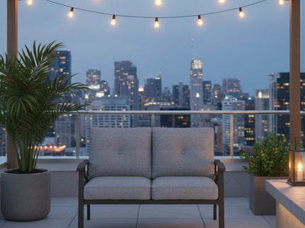 All-Weather Loveseat 2 Seats Sofa With Cushions