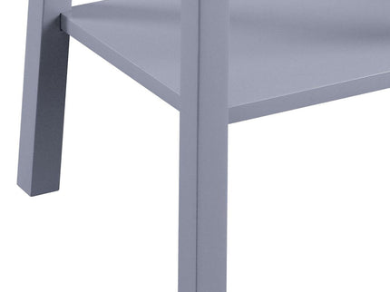 Kaife - Accent Table With Display And Utility Function - Gray