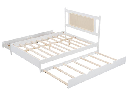 Platform Bed With 2 Big Drawers & Trundle