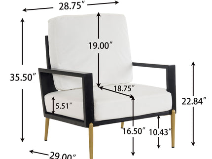 Modern Armchair With Solid Wood Frame