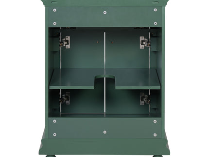 Modern Bathroom Vanity With Tip-Out Drawer And Soft-Close Hinges