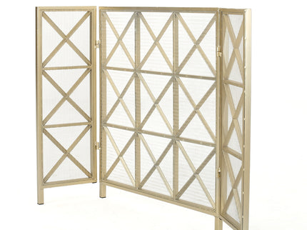 Margaret - 3 Panel Fireplace Screen Iron