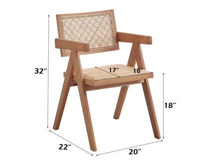 Valentina - 6 Piece Patio Furniture Set - Rattan / Natural