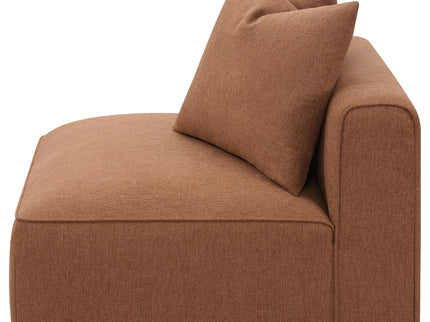 Colleen - Armless Chair With Pillows - Terracotta