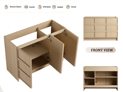 Freestanding Bathroom Vanity With Soft Close Doors