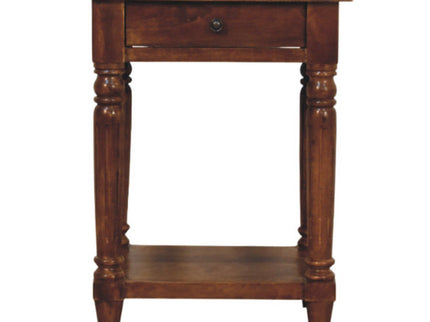 Turned Legs Drawer Table