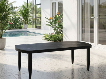 Outdoor Elegance Table, Rounded Corners