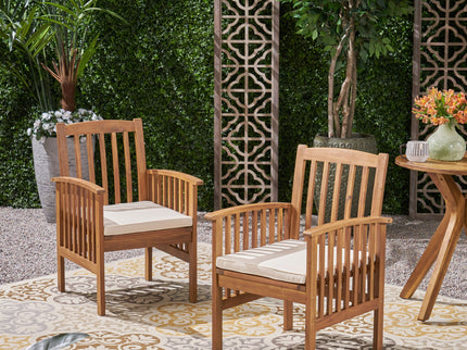 Casa - Acacia Dining Chair Set With Cushions,
