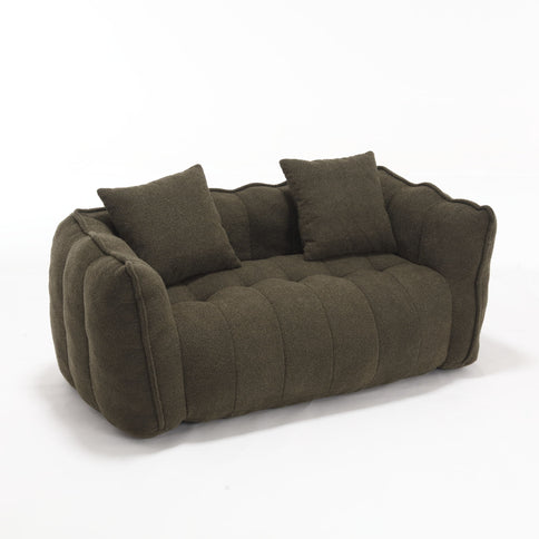 Cozy Beanbag Chair With High Resilience Foam Core For 2