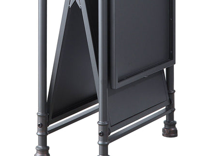 Cordelia - Hand-Brushed Console Table - Black / Bronze