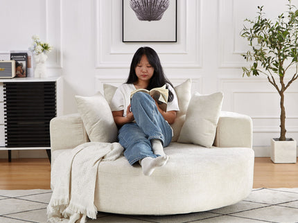 Swivel Chair With Rotating Base For Living Room